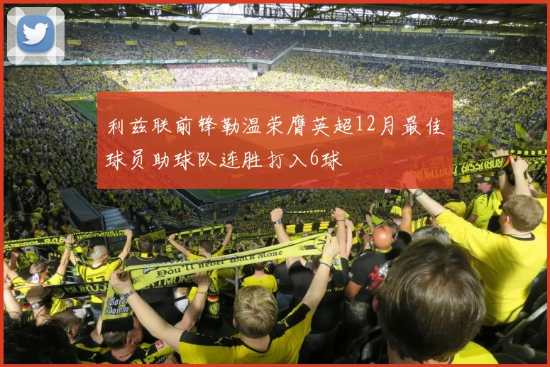 利兹联前锋勒温荣膺英超12月最佳球员助球队连胜打入6球